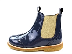 Angulus ancle boot navy/gold lacquer (narrow)